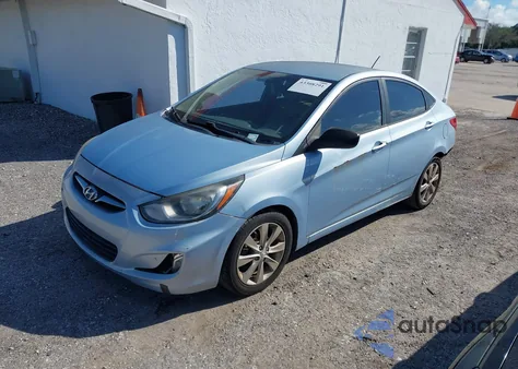 2012 Hyundai Accent Gls from USA, damaged, VIN KMHCU4AE0CU166613